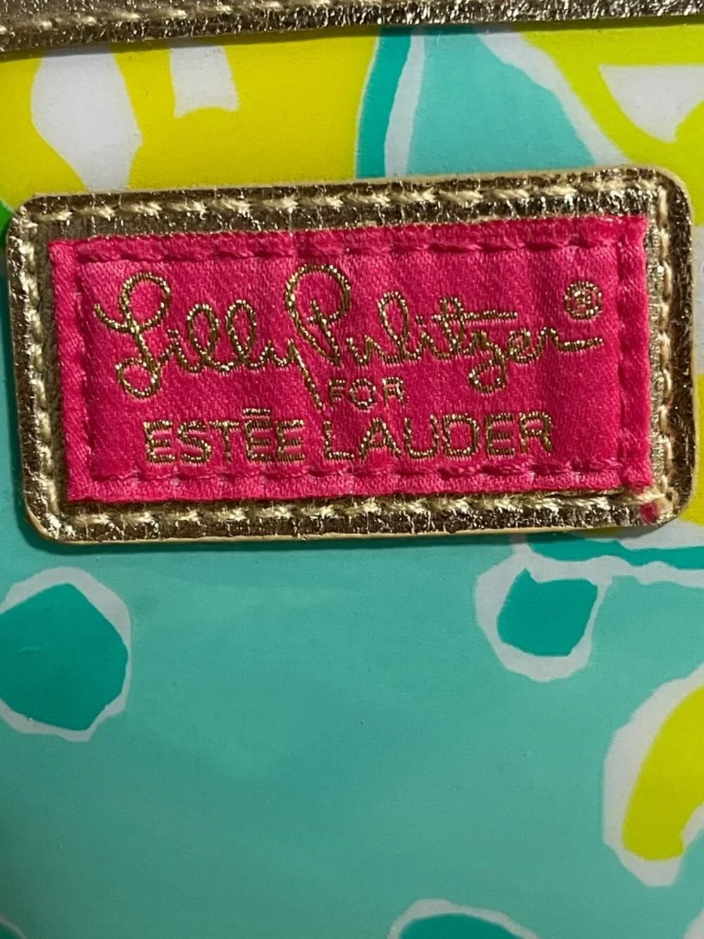 Lilly Pulitzer For Estee Lauder Citrus Print Makeup Bag